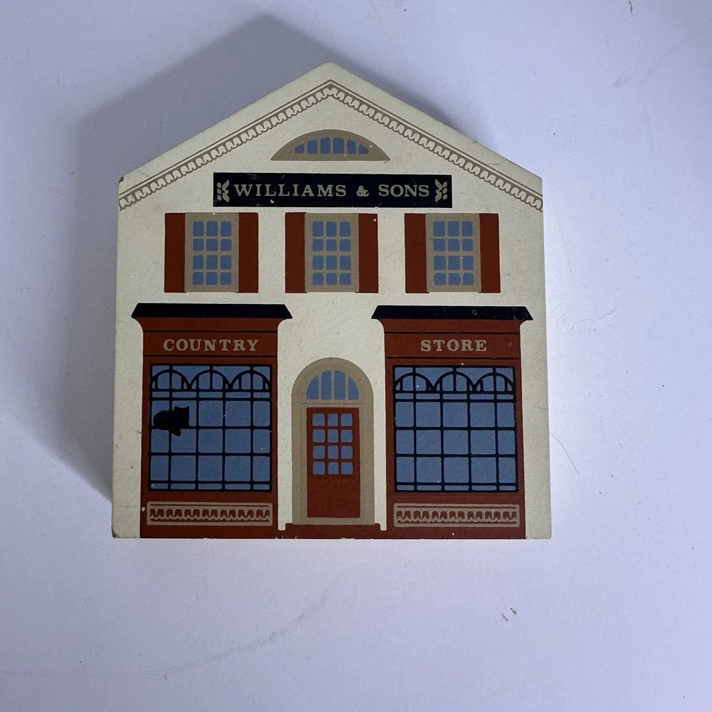 Vintage The Cat's Meow Williams & Sons Country Store wood building display‎ 1988